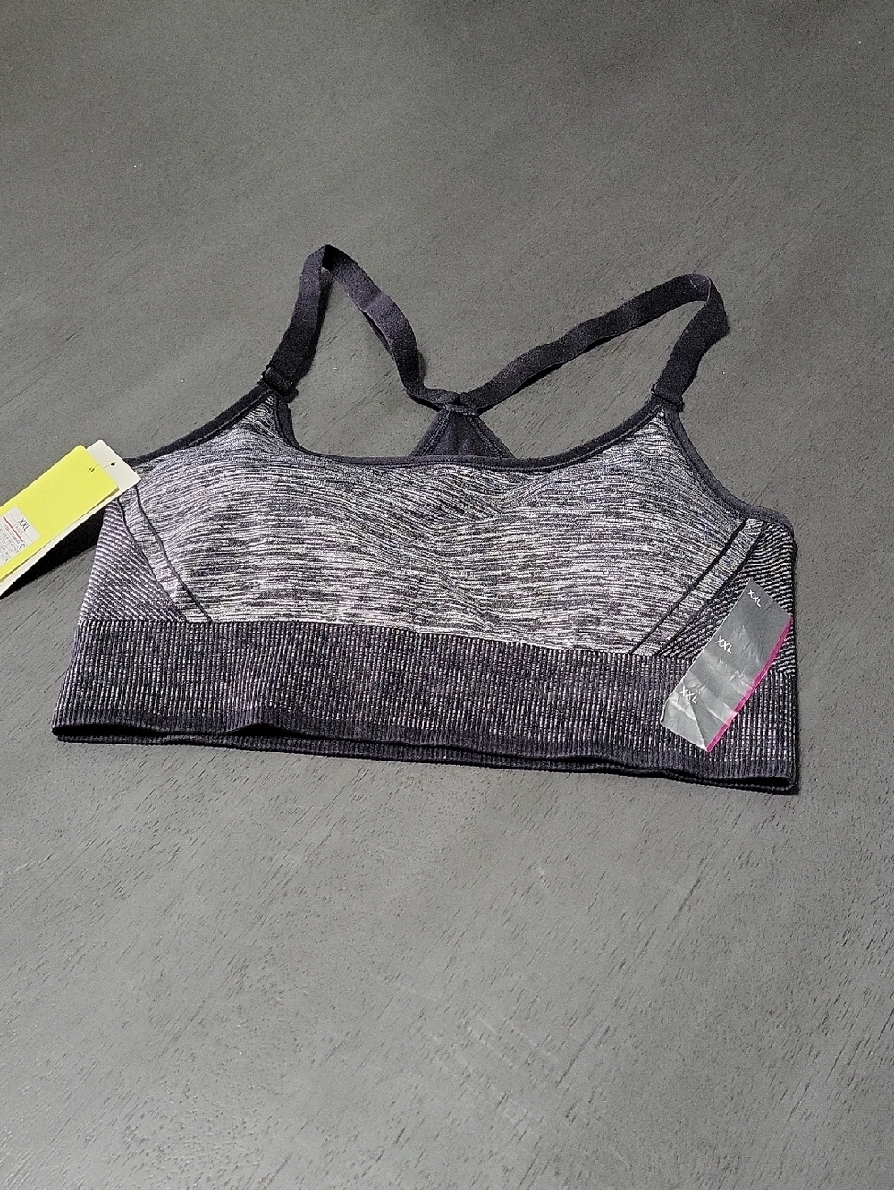 Xhilaration Heathered Gray Seamless Sports Bra